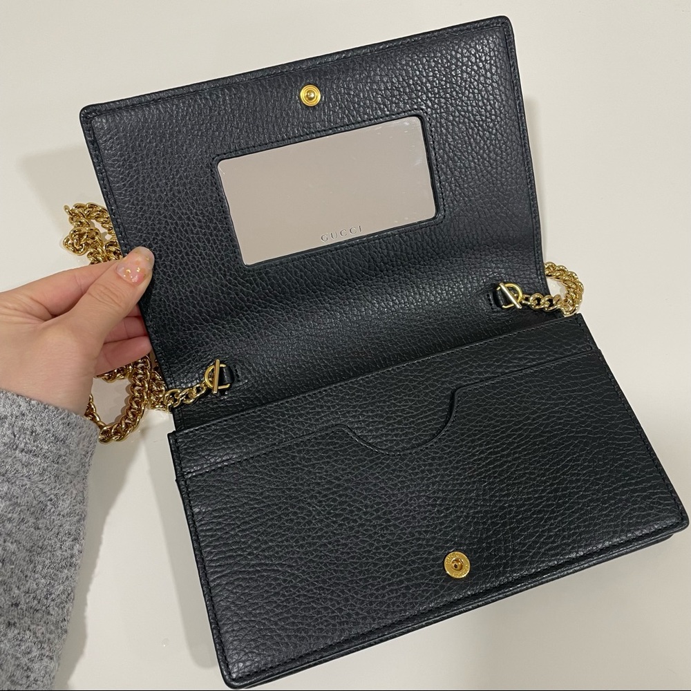 Gucci Marmont Leather Mini Chain Bag - Picture 8 of 11
